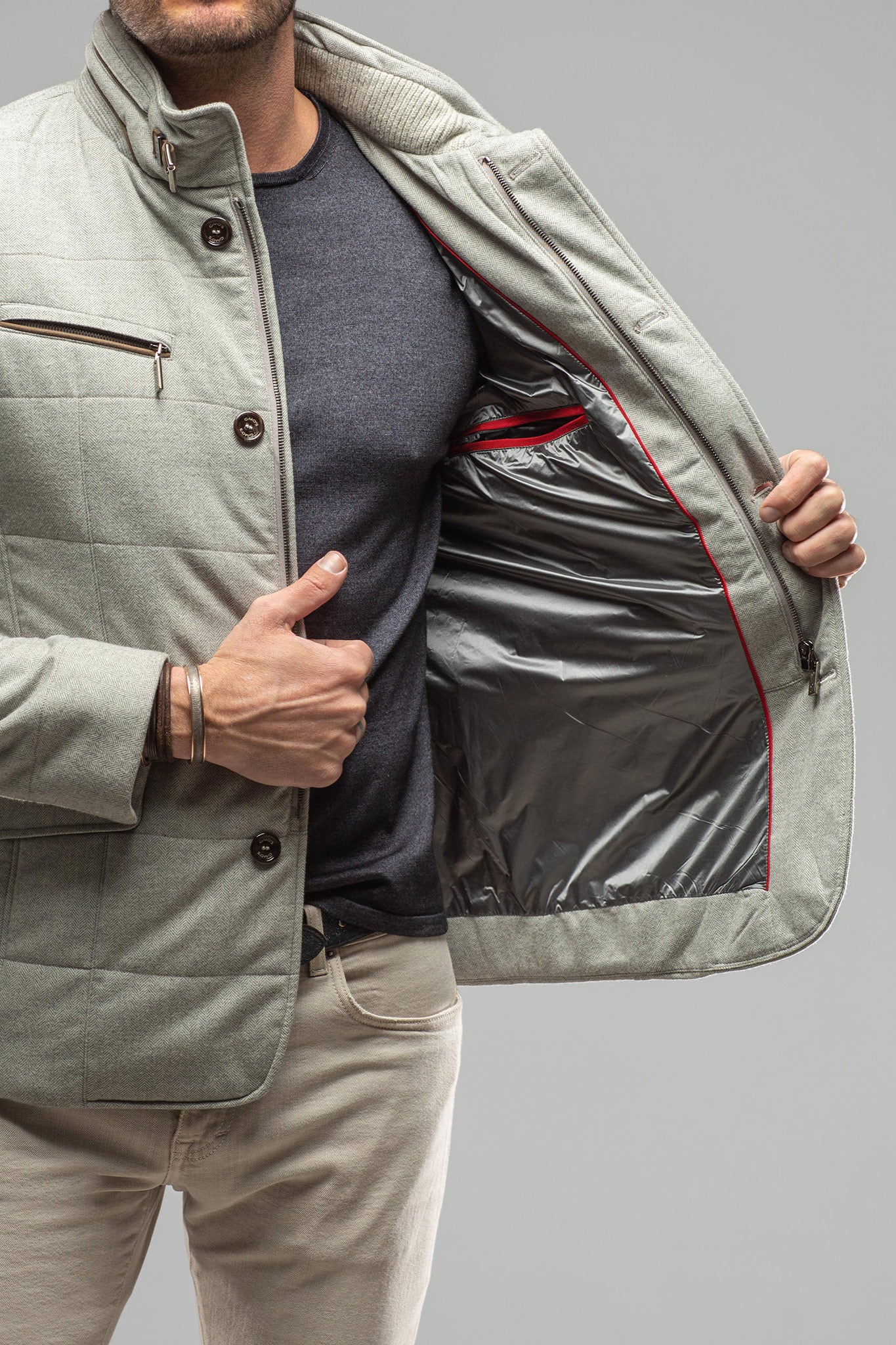 Gimo's Theodore Herringbone Coat Warehouse - Mens - Outerwear - Cloth