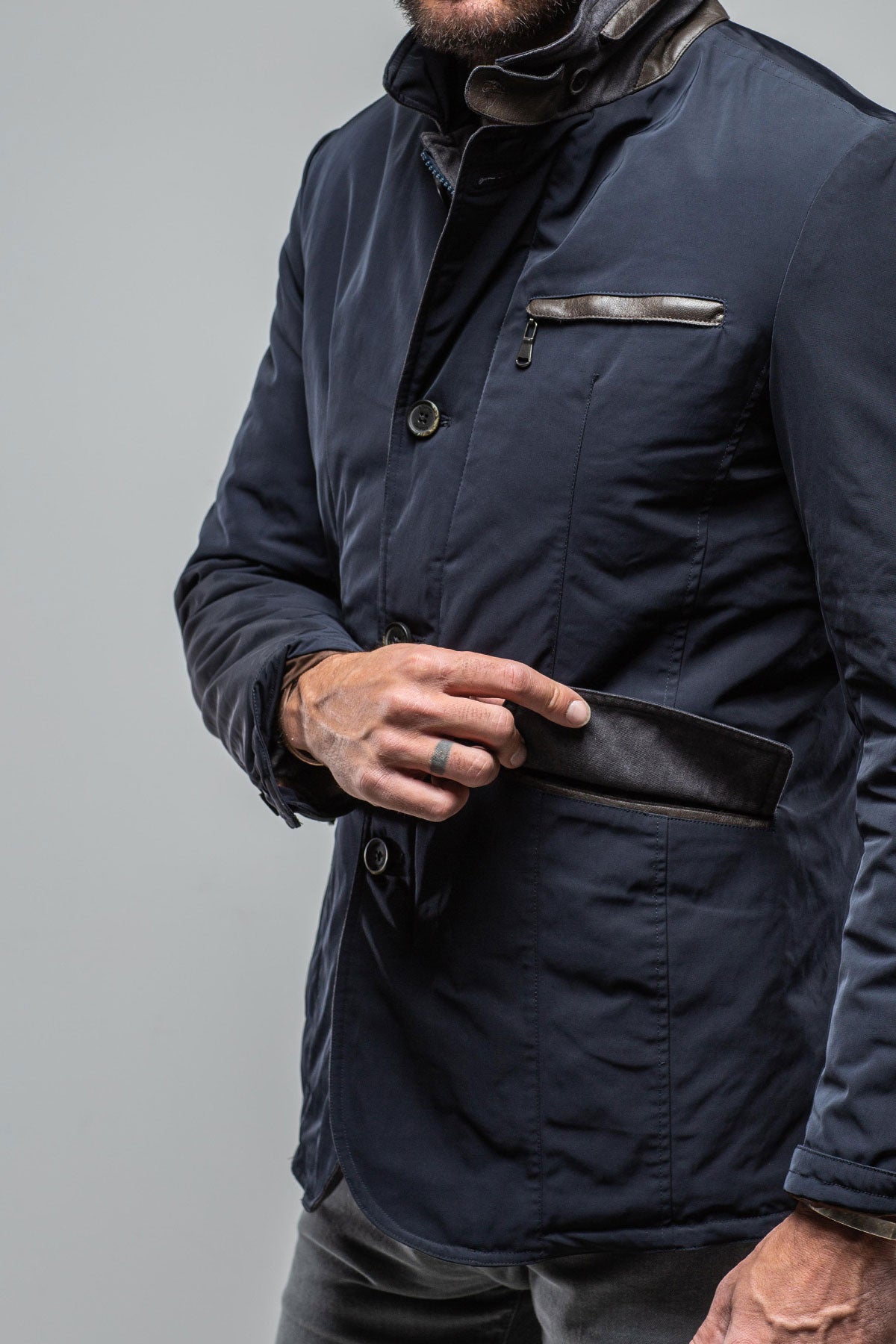 Gimo's Wylie Insulated Travel Jacket In Navy Warehouse - Mens - Outerwear - Cloth