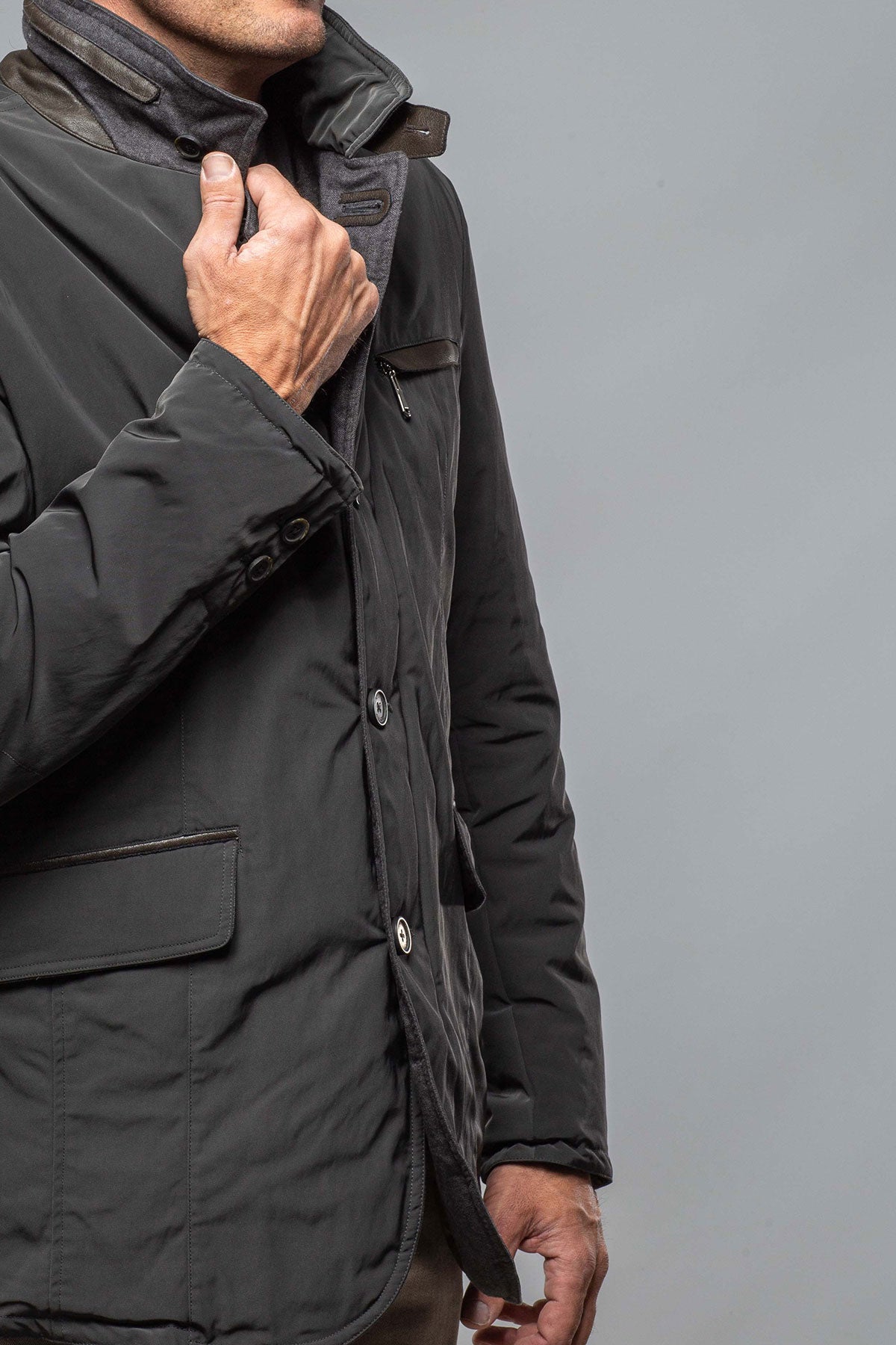 Gimo's Wylie Insulated Travel Jacket In Slate Warehouse - Mens - Outerwear - Cloth
