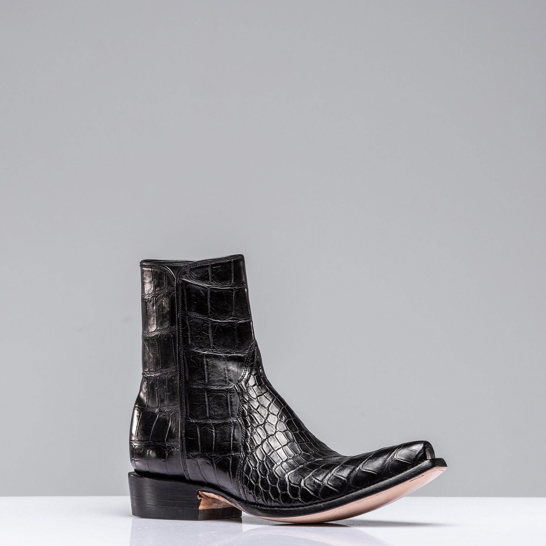 Stallion Boots Black Crocodile Zorro Mens - Cowboy Boots