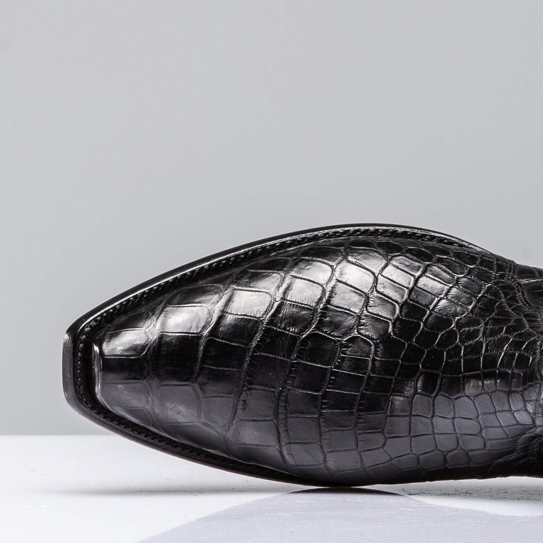 Stallion Boots Black Crocodile Zorro Mens - Cowboy Boots