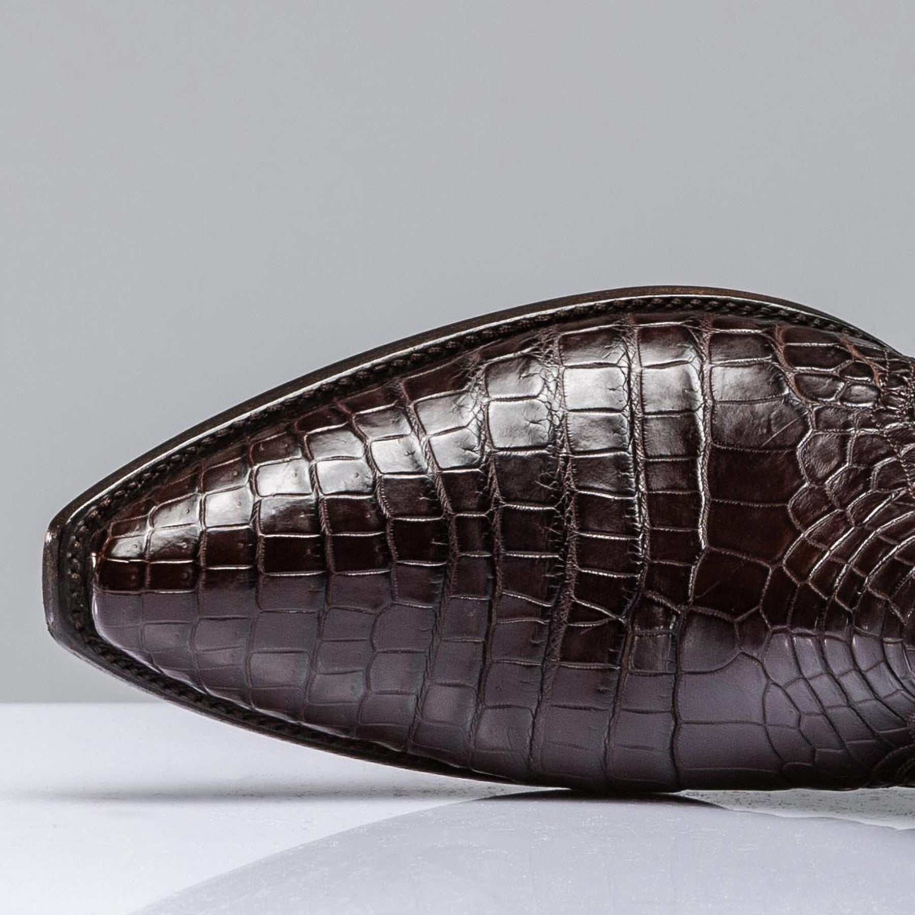 Stallion Boots Chocolate Crocodile Zorro Mens - Cowboy Boots