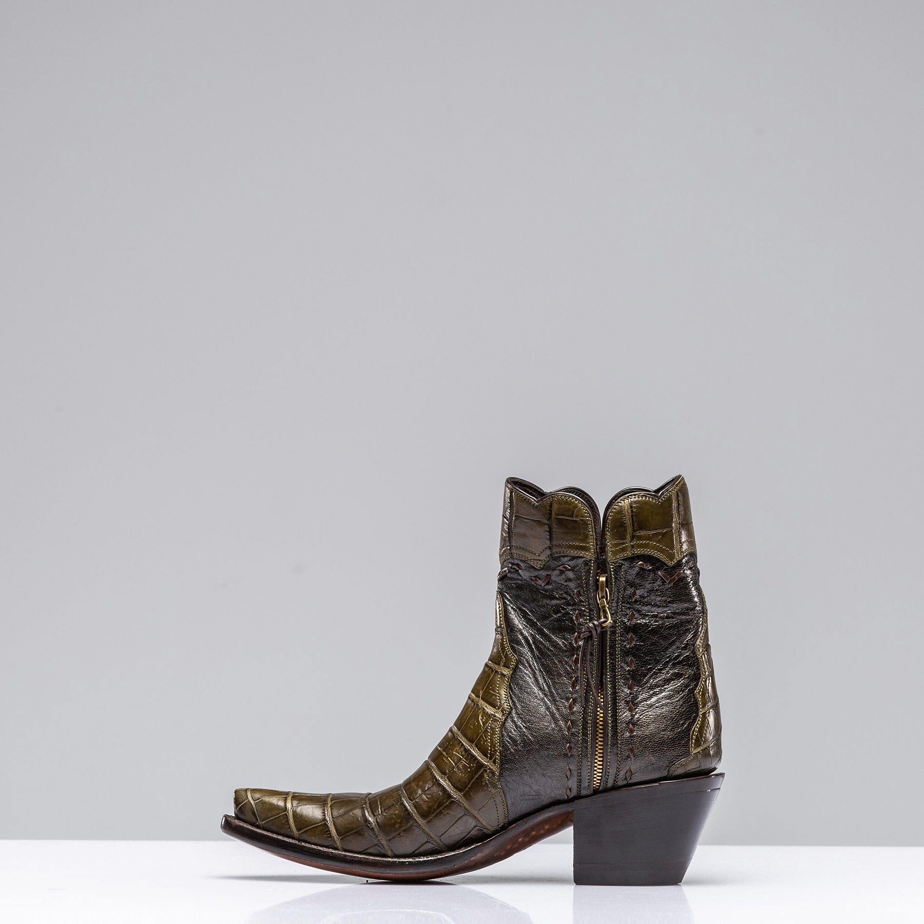 Stallion Boots Pearlized Crocodile Gallegos Zorro Ladies - Cowboy Boots