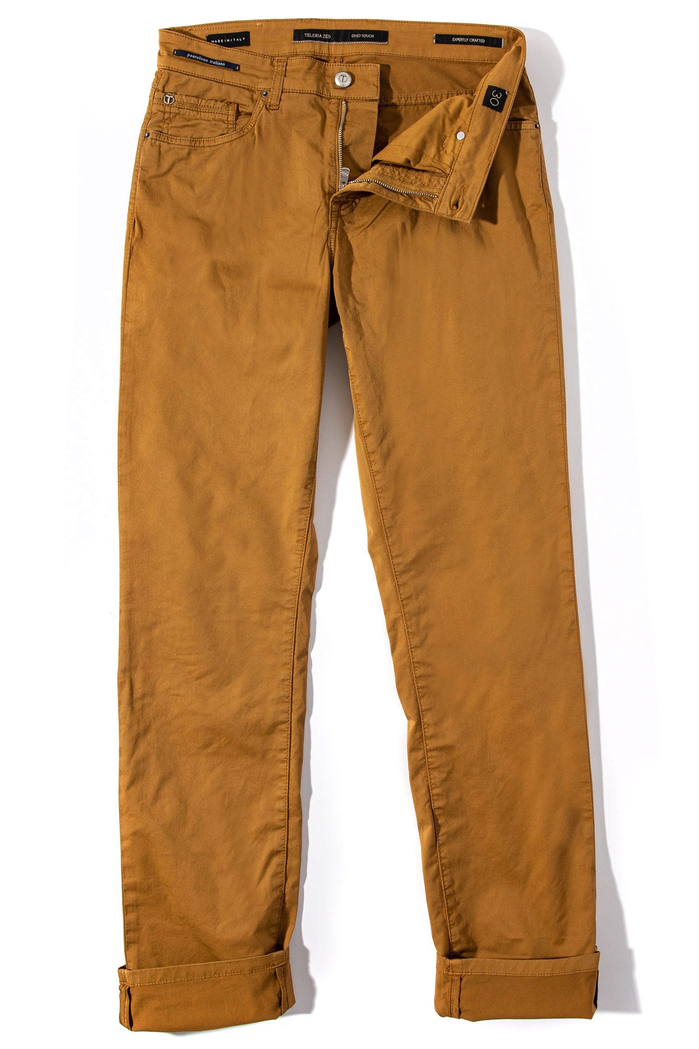 Teleria Zed Fowler Ultralight Performance Pant In Gold Mens - Pants - 5 Pocket
