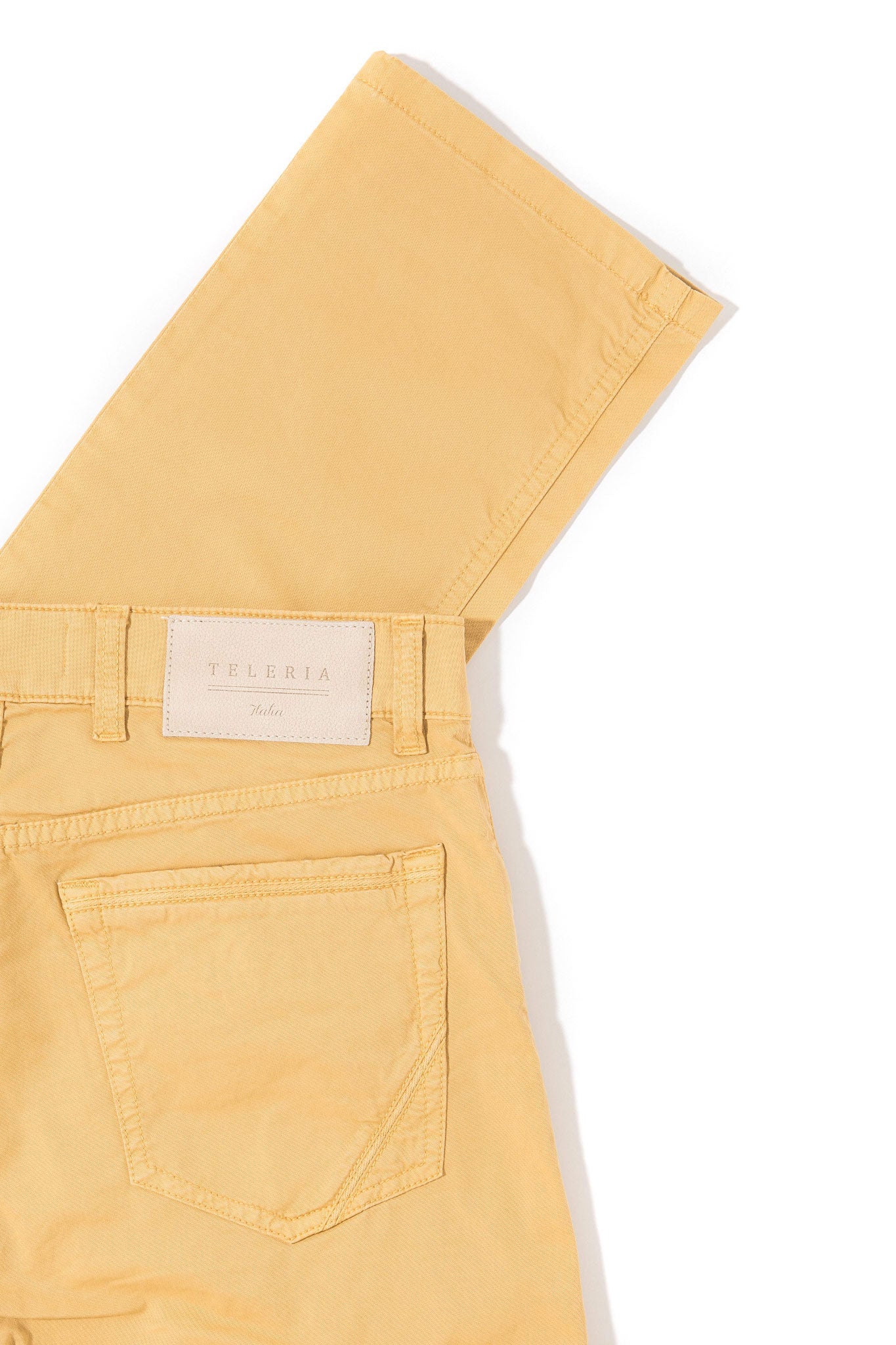 Teleria Zed Fowler Ultralight Performance Pant In Mango Mens - Pants - 5 Pocket