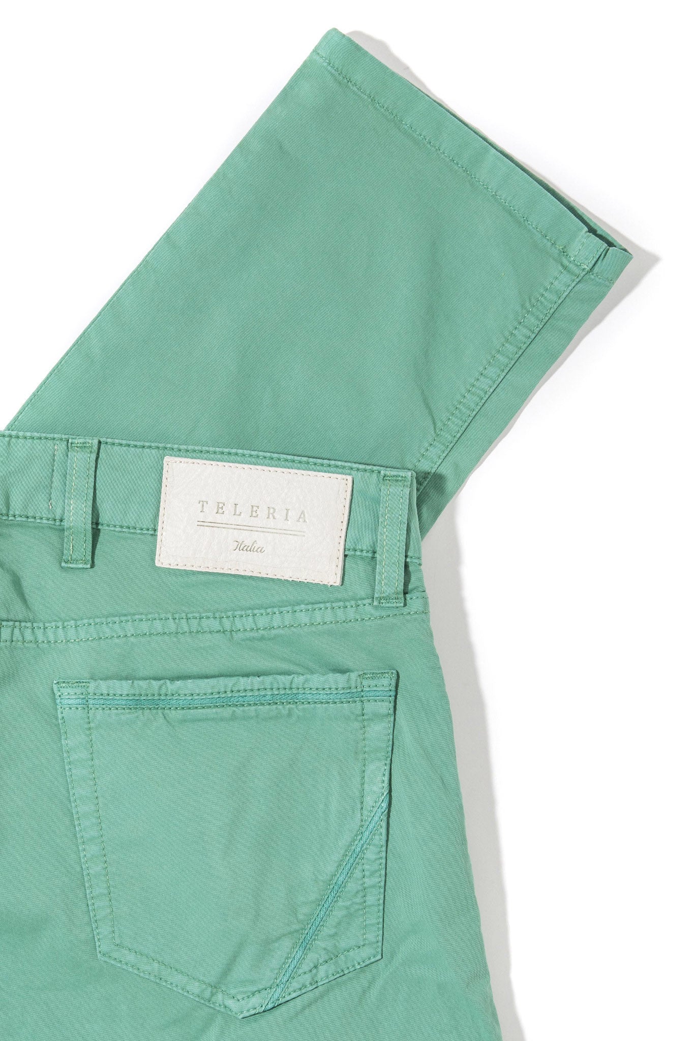 Teleria Zed Fowler Ultralight Performance Pant In Verde Giada Mens - Pants - 5 Pocket