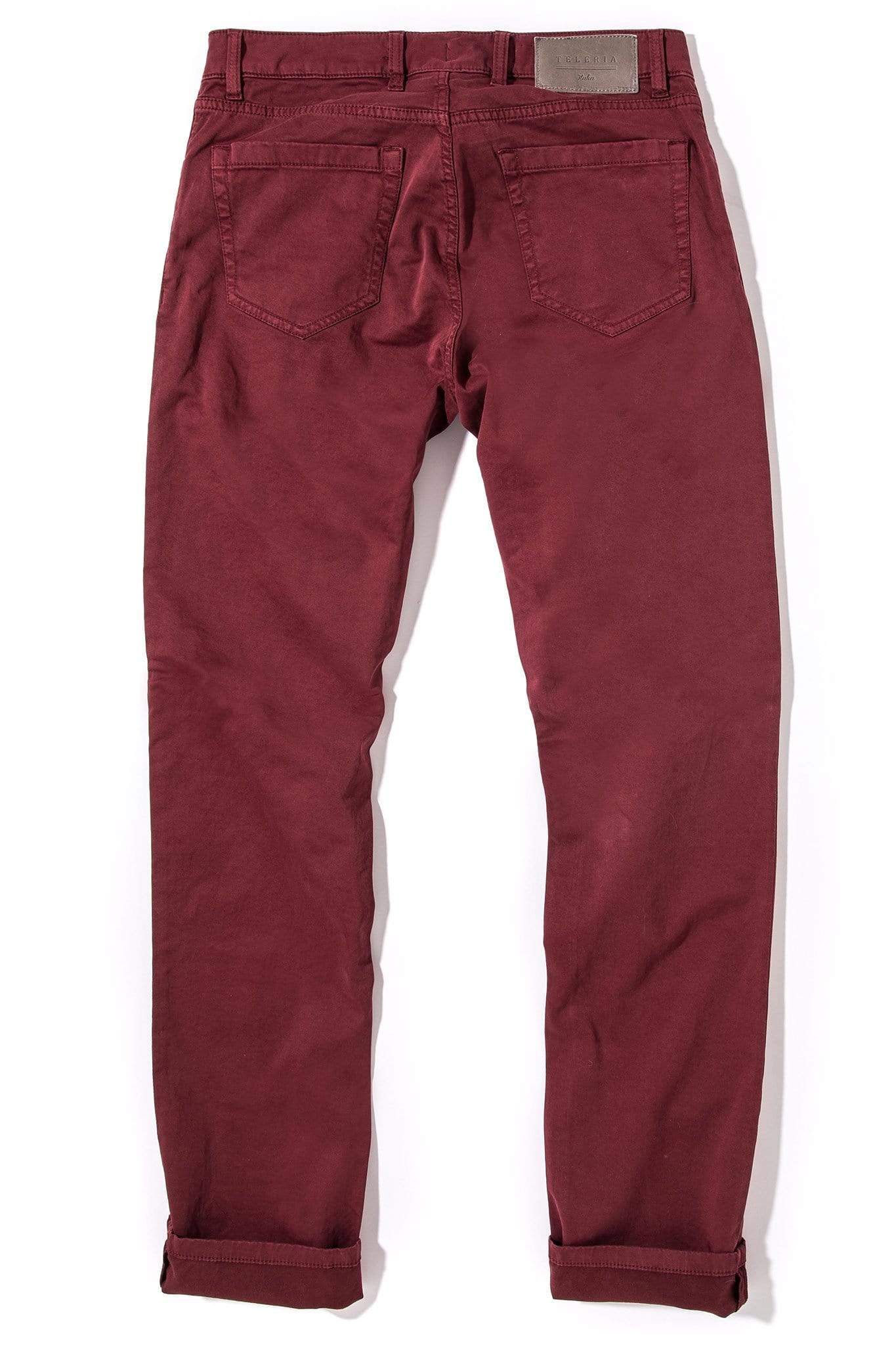 Yuma Soft Touch In Bordeaux | Mens - Pants - 5 Pocket | Teleria Zed