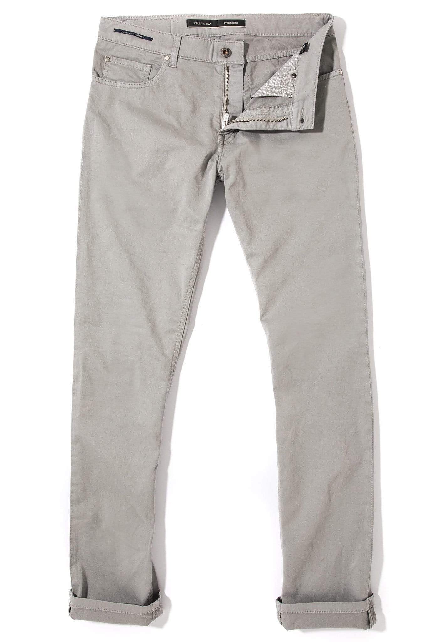Yuma Soft Touch In Cenere | Mens - Pants - 5 Pocket | Teleria Zed
