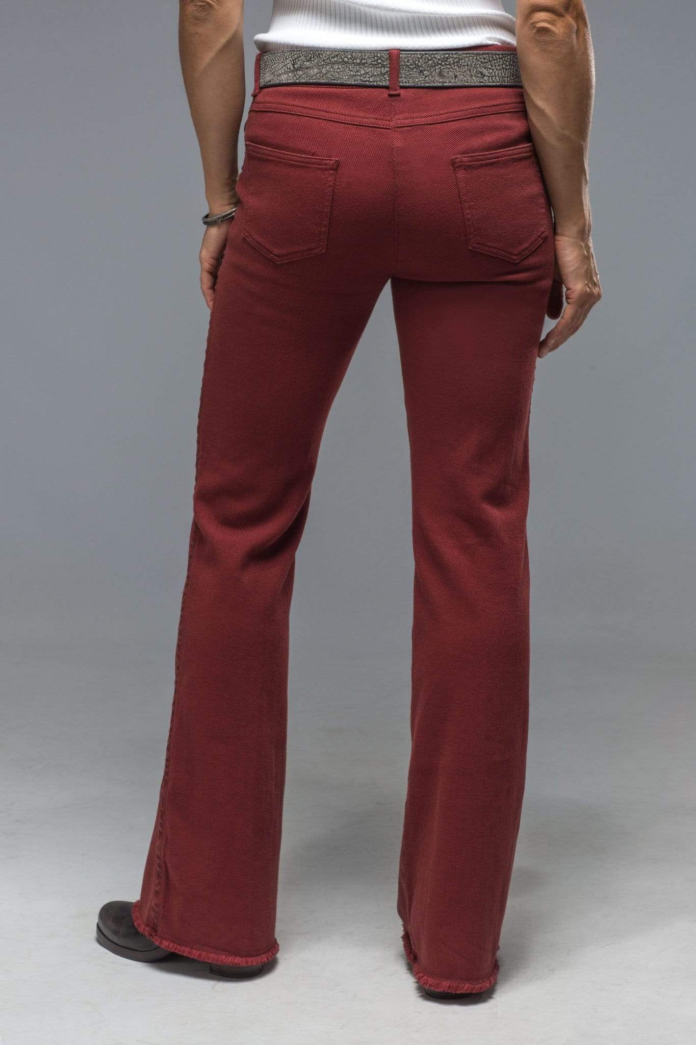Lulu Stretch In Rust | Ladies - Pants | Via Masini 80