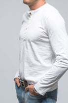 Tribeca Henley In White | Mens - Shirts - T-Shirts | Gimo's Cotton