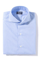 Alco Cotton Pin Point Stripe Shirt | Mens - Shirts | Finamore Napoli