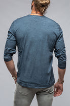 Kayo L/S Crew in Midnight Blue | Mens - Shirts - T-Shirts | Gimo's Cotton