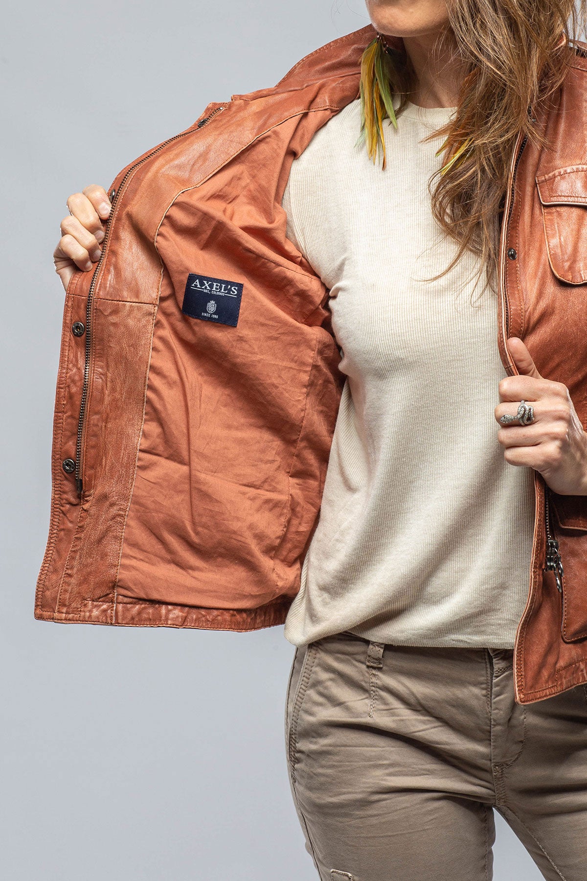 Guns And Roses Jacket In Canyon | Ladies - Outerwear - Leather | Gimo's