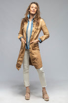 Mala 4 Pocket Leather Coat In Beige | Ladies - Outerwear - Leather | Roncarati