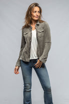 Teton Snap Over-Shirt In Grey | Ladies - Tops | Axels Premium Denim