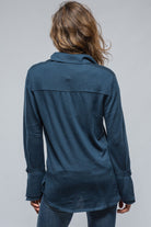 Melanie Cashmere Shirt In Steel | Ladies - Tops | Nells Nelson