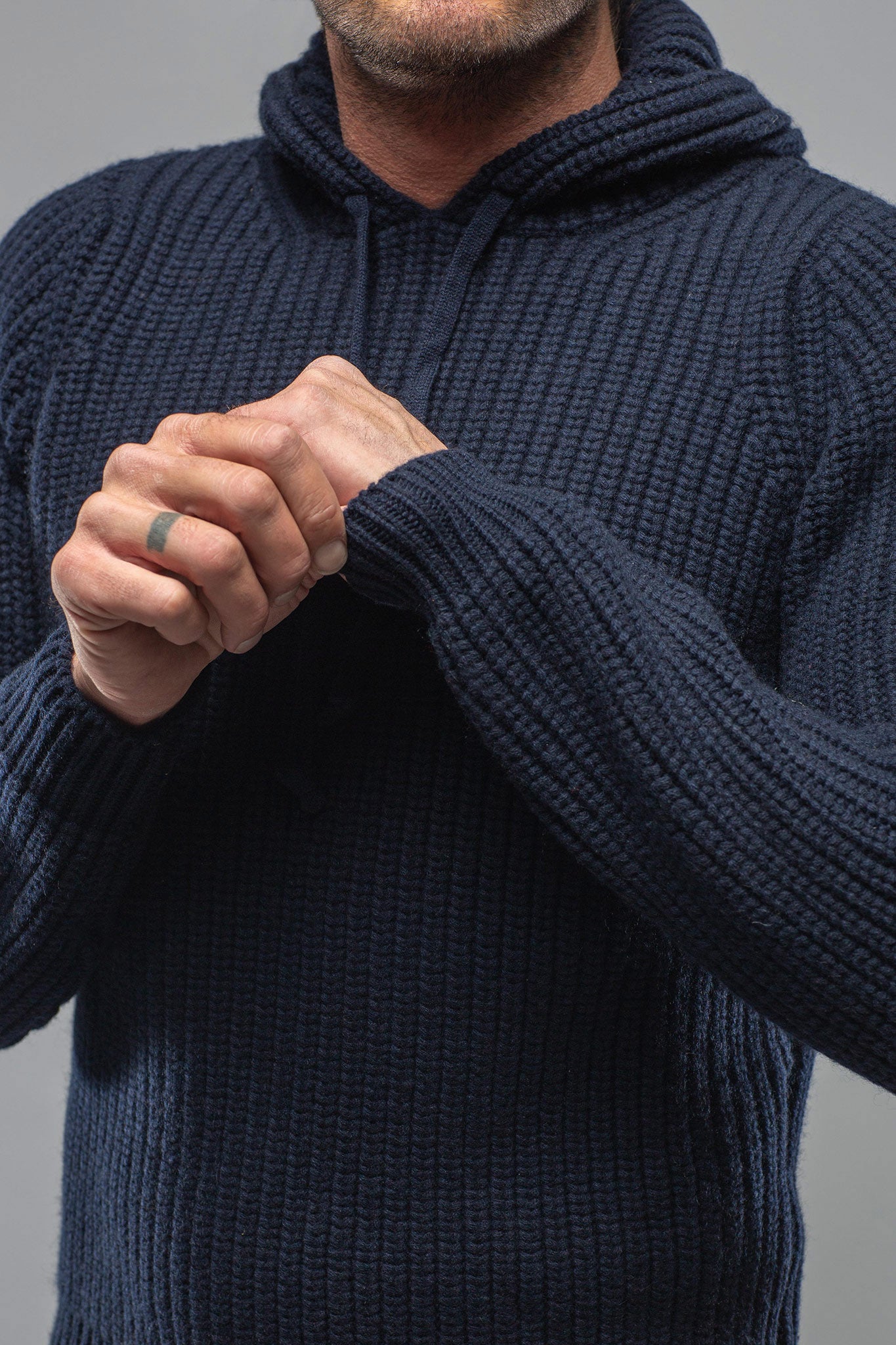 Chunky Cashmere Pullover Hoodie | Mens - Sweaters | Corgi