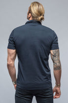 Soho Polo in Navy | Mens - Shirts - Polos | Gimo's Cotton