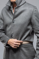 Kaltro Double Faced Cashmere Jacket In Asfalto | Mens - Outerwear - Cloth | DiBello