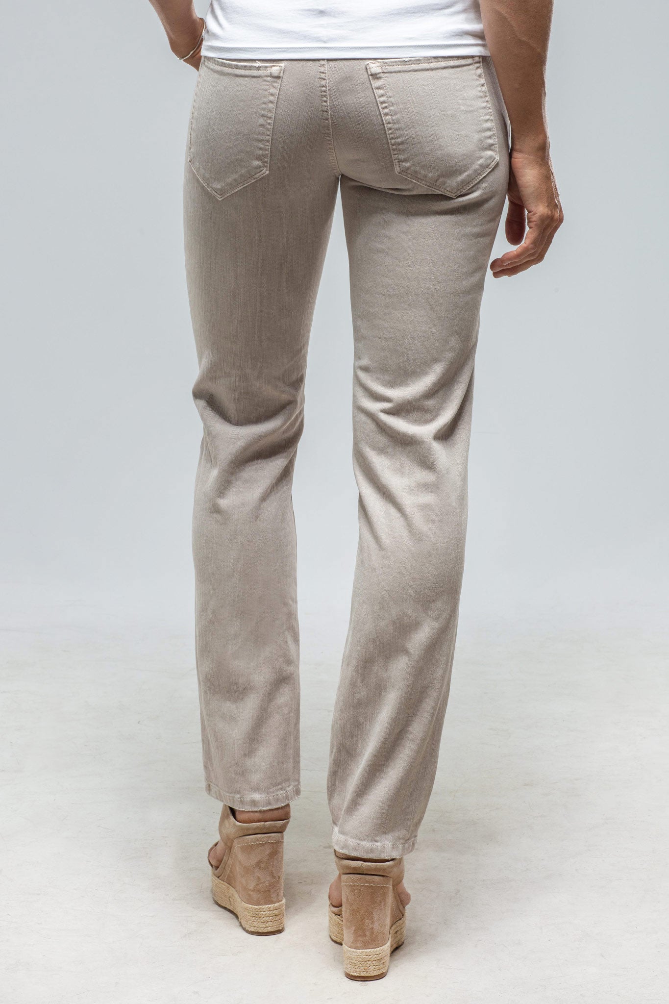 Jonesy Straight Cropped Jean In Stone | Ladies - Pants - Jeans | Axels Premium Denim