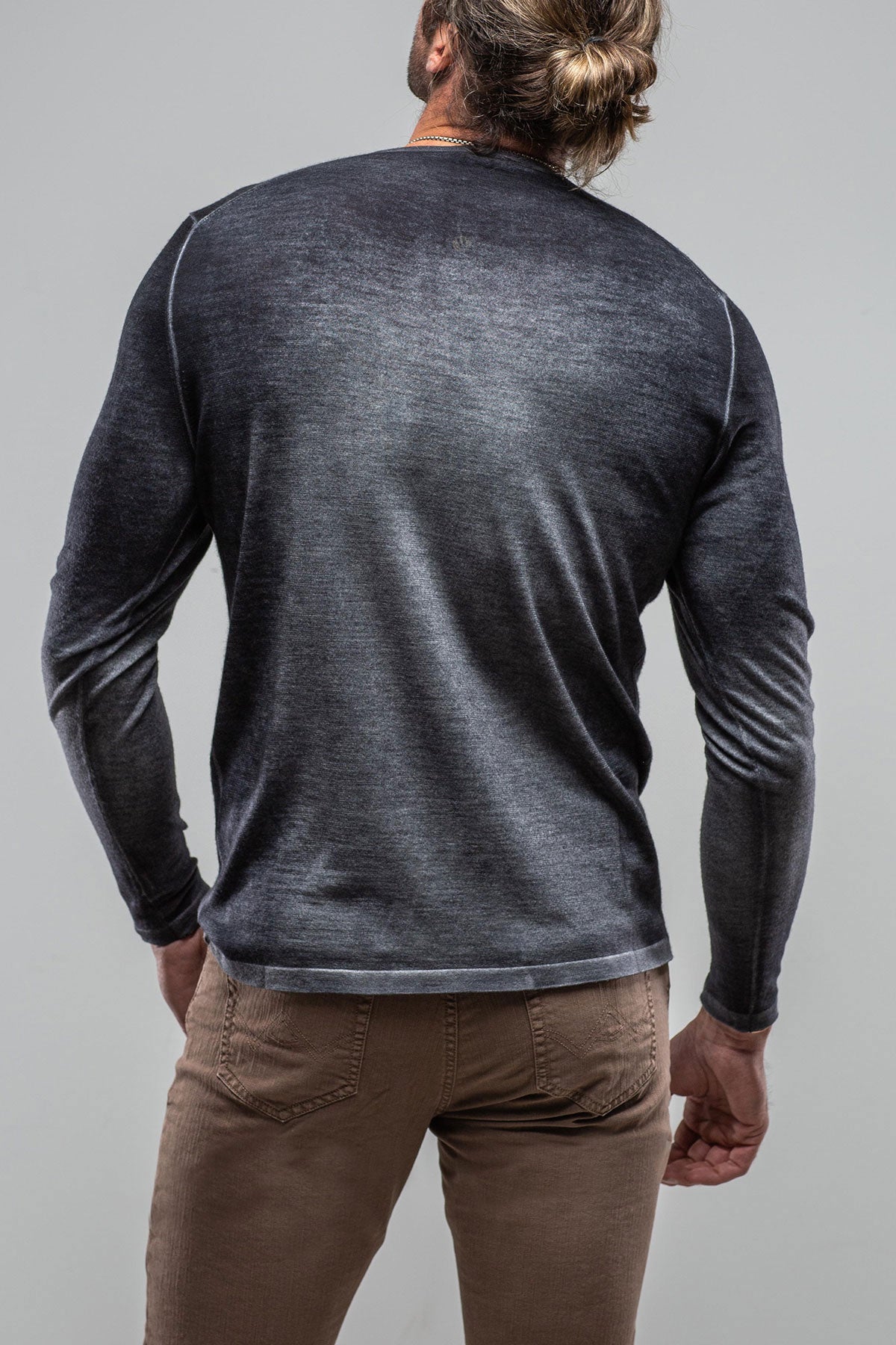 Georgio Cashmere Sweater in Anthracite | Mens - Sweaters | Dune
