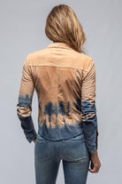 Marana Suede Shirt In Rust/Navy Tie-Die | Ladies - Outerwear - Leather | Roncarati