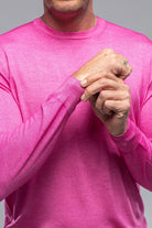 Kane Merino Crew In Pink | Mens - Sweaters | Drumohr