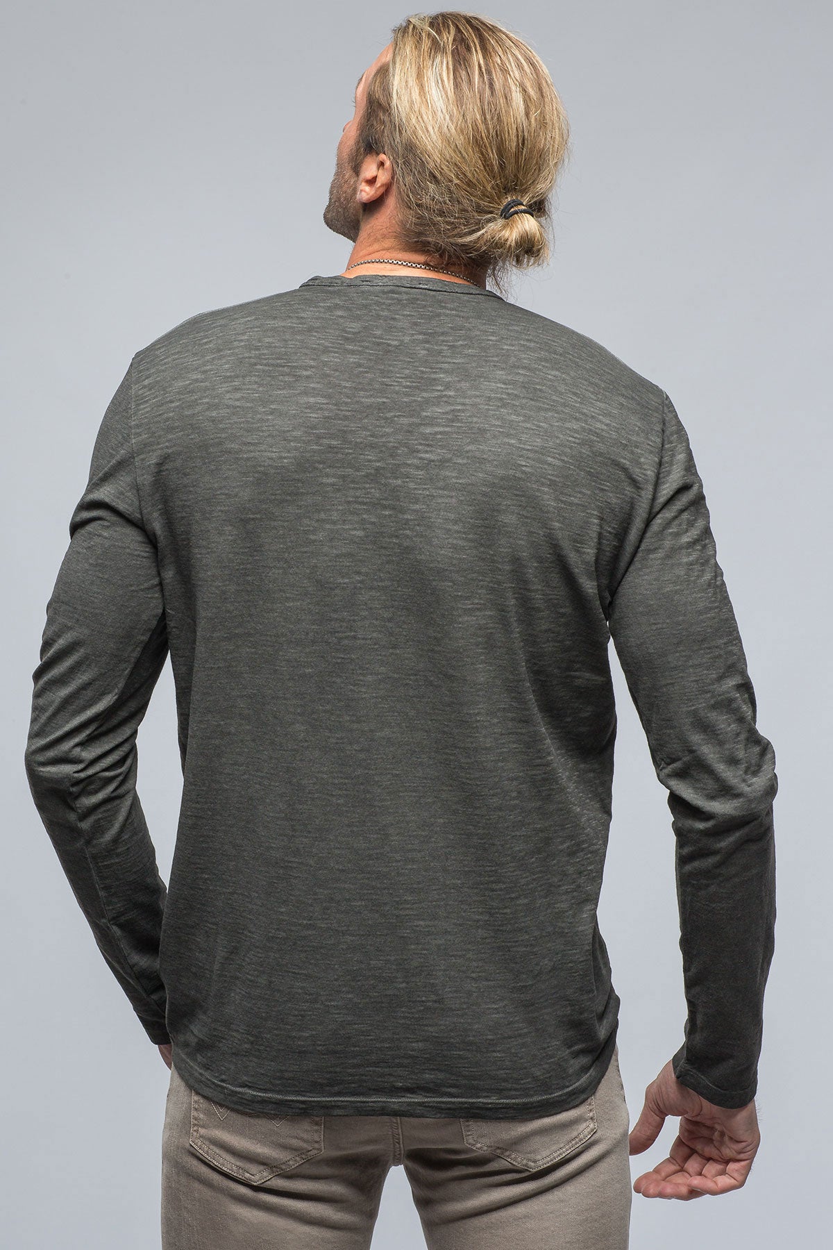 Tribeca Henley In Charcoal | Mens - Shirts - T-Shirts | Gimo's Cotton