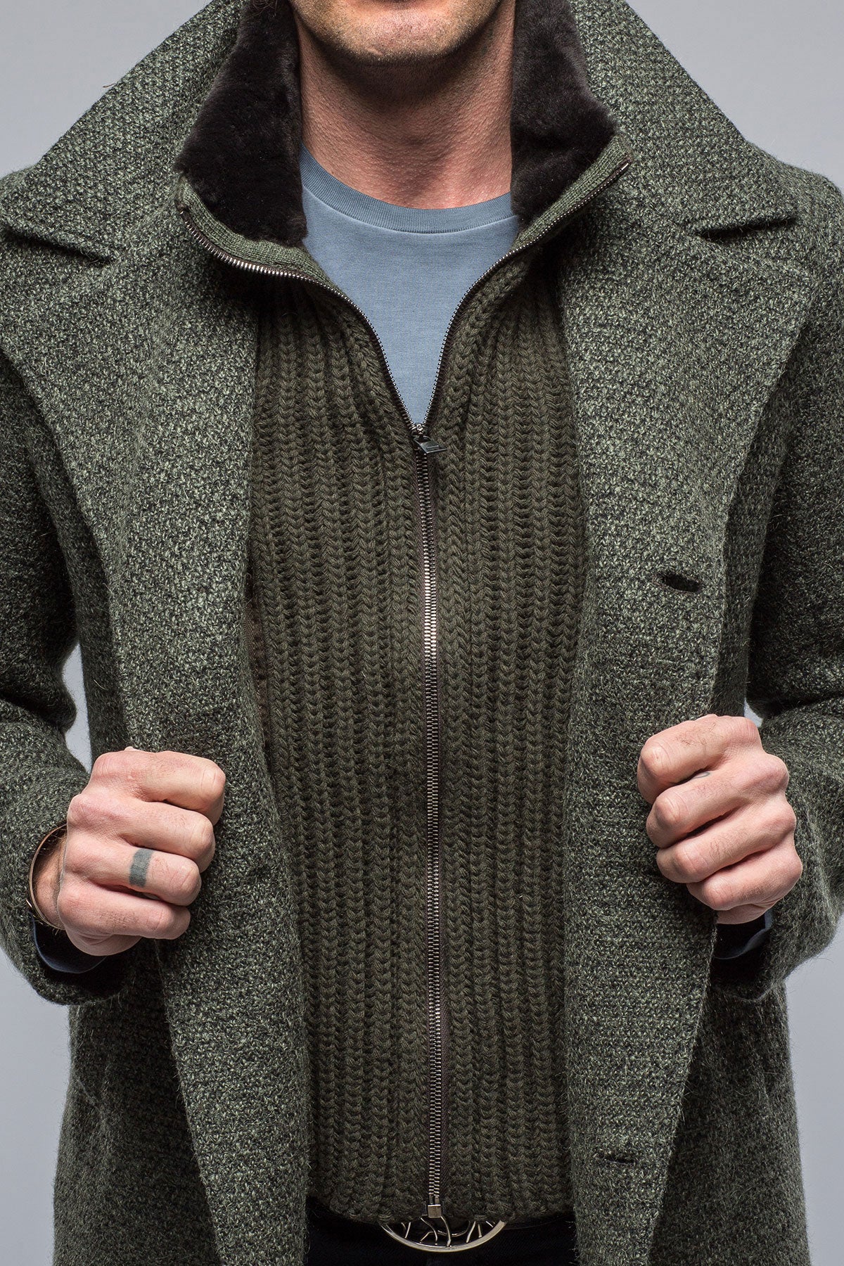 Body Wool/Mohair Jacket | Samples - Mens - Outerwear - Cloth | Gimo's