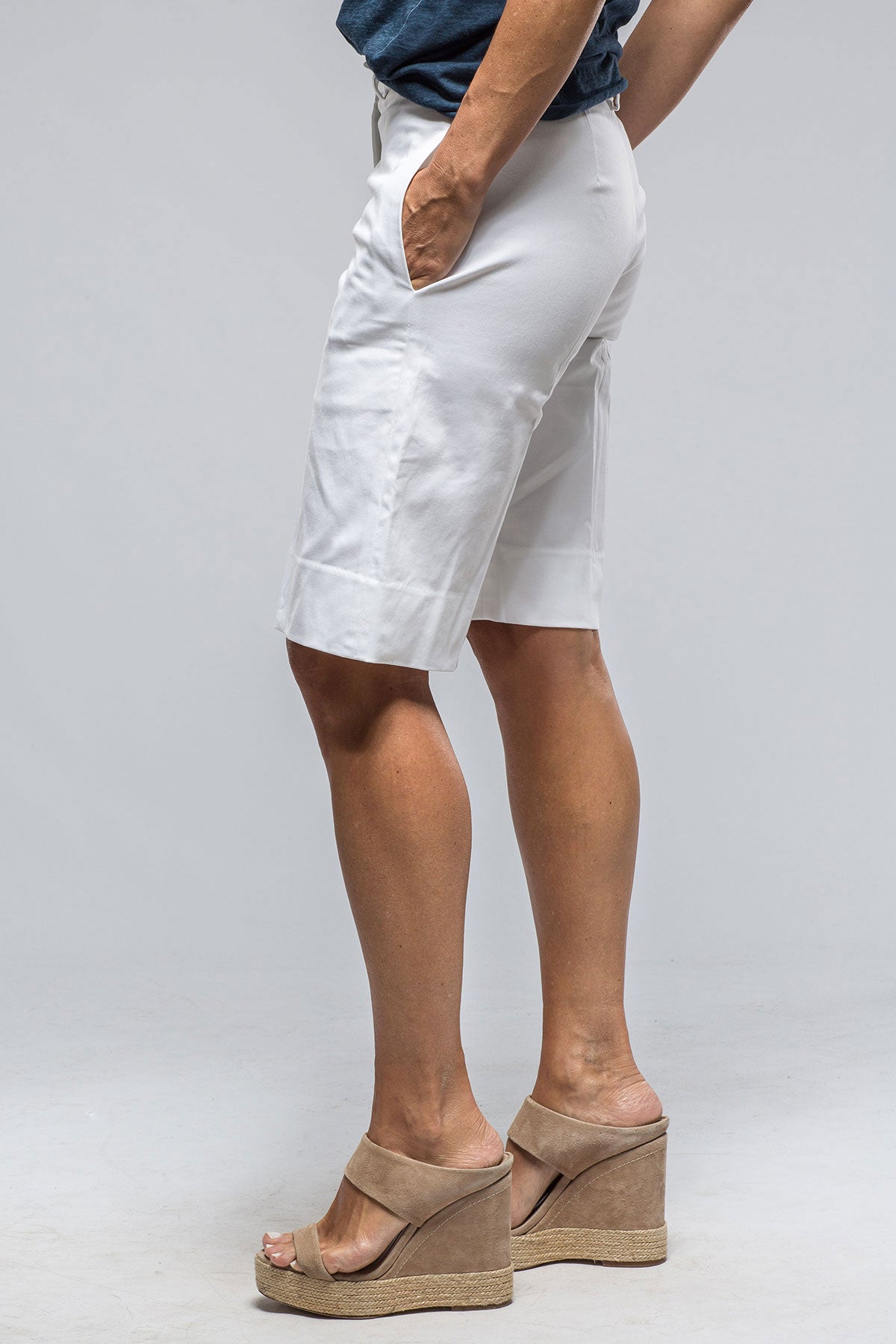 Gelato Long Shorts In White | Ladies - Shorts | Amina Rubinacci