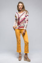 Splatter Paint Round Neck Linen Sweater | Ladies - Sweaters | Avant Toi