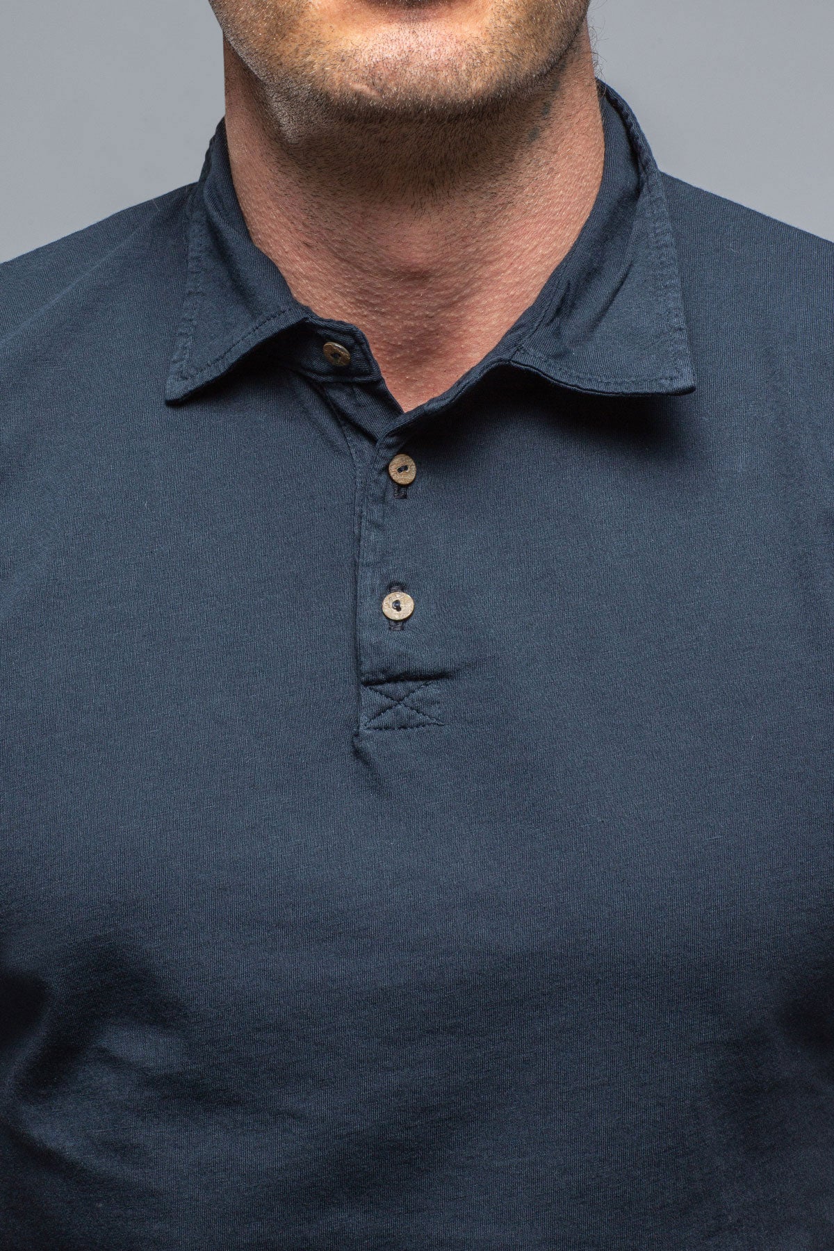 Soho Polo in Navy | Mens - Shirts - Polos | Gimo's Cotton