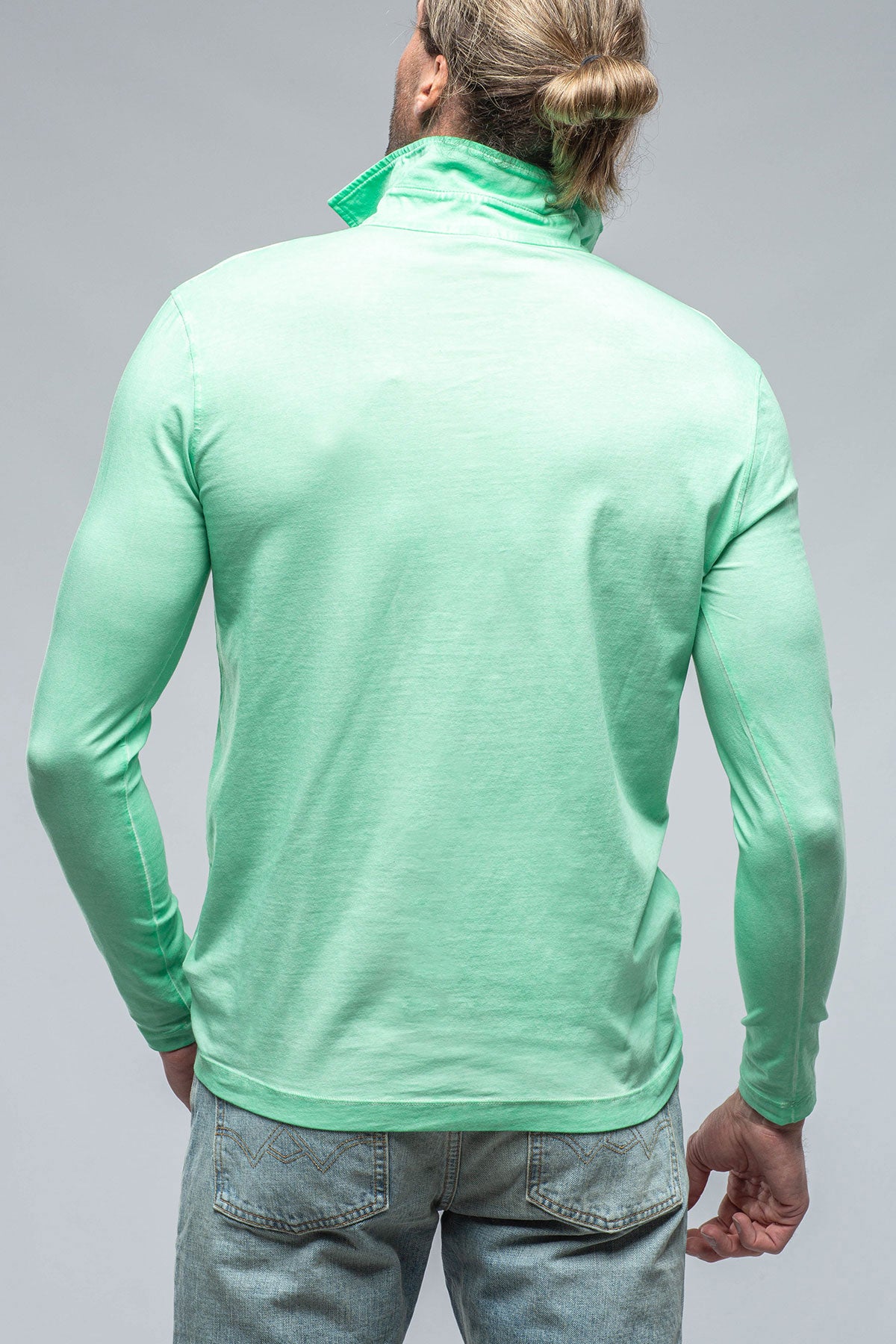 Cafe Paco LS Polo Shirt In Light Mint | Mens - Shirts - Polos | Dune