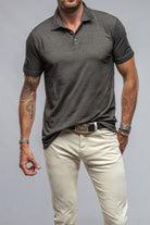 Soho Polo in Charcoal | Mens - Shirts - Polos | Gimo's Cotton