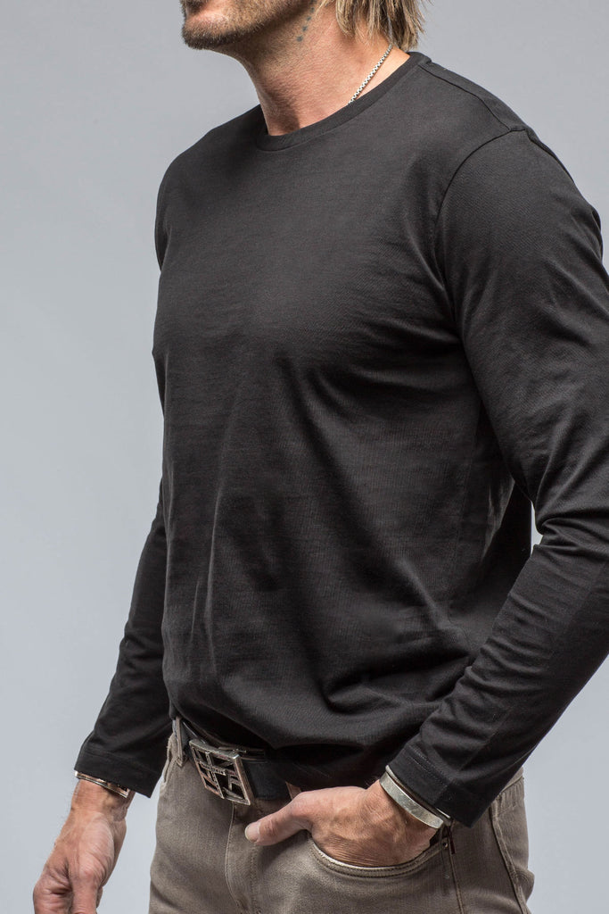 Brea LS Crew in Black | Mens - Shirts - T-Shirts