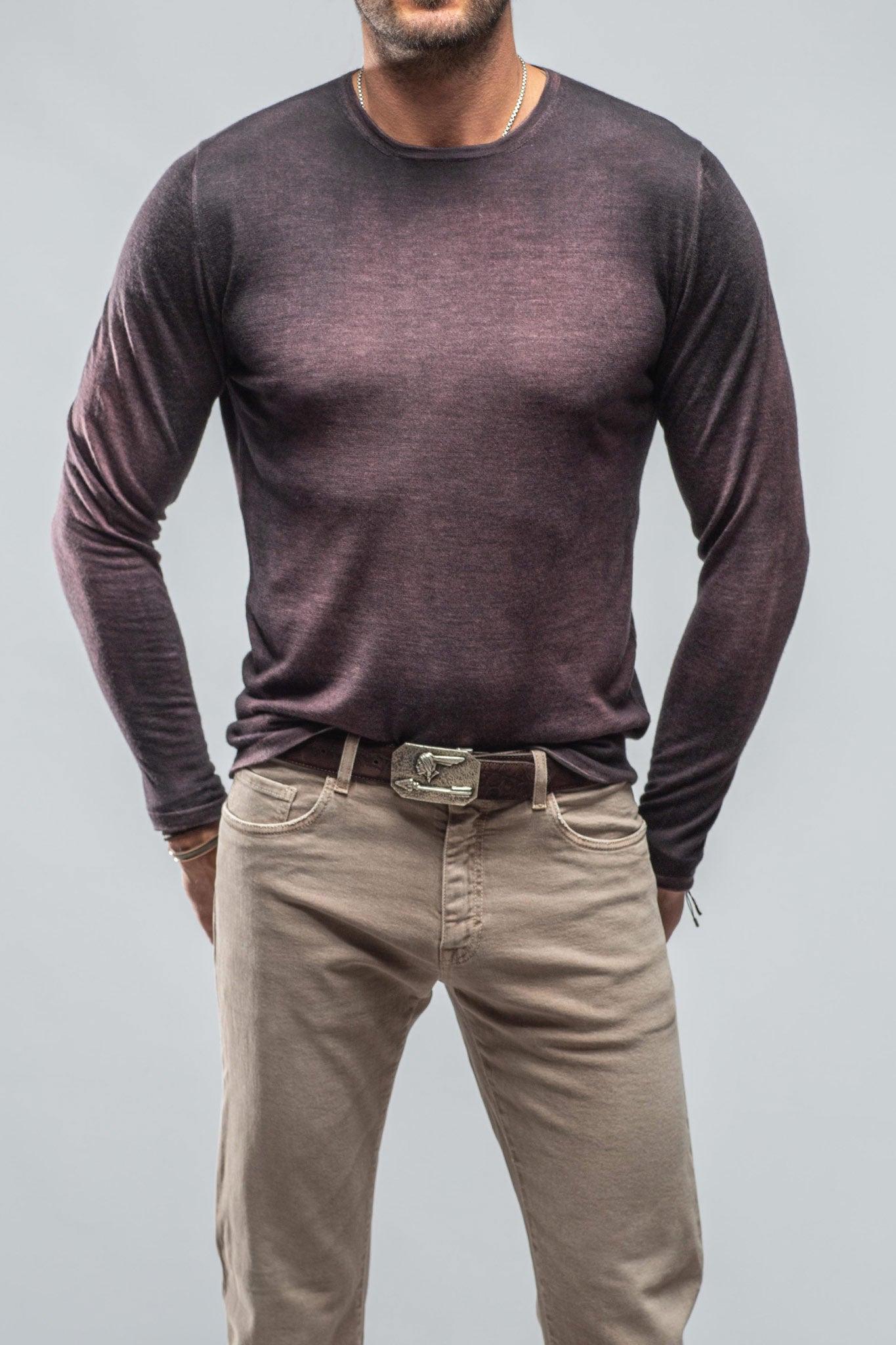 Georgio Cashmere Sweater Mosto Black | Mens - Sweaters | Dune