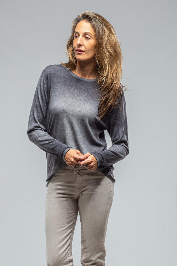 Ellia Over-Dyed Lightweight Cashmere In Grey | Ladies - Sweaters