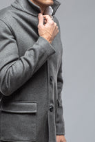 Kaltro Double Faced Cashmere Jacket In Asfalto | Mens - Outerwear - Cloth | DiBello
