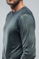 Georgio Cashmere Sweater in Green Blue | Mens - Sweaters | Dune