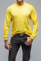 Kane Merino Crew In Yellow | Mens - Sweaters | Drumohr