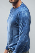 Goldoni Merino in Brushed Denim | Mens - Sweaters | Dune