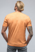 York Crew Neck in Orange | Mens - Shirts - T-Shirts | Gimo's Cotton