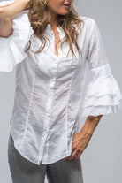 Mimi Ruffle Tiered Sleeve Blouse | Ladies - Blouses | European Culture