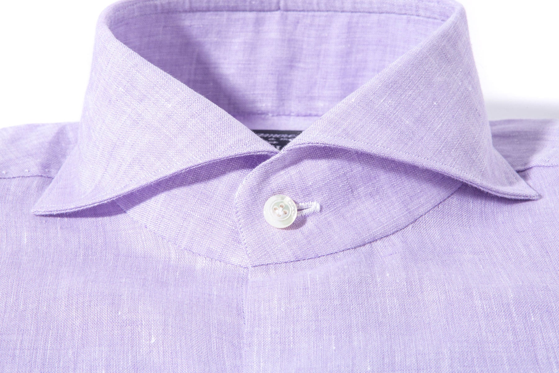 Deiter Linen Solid Shirt in Purple | Mens - Shirts | Finamore Napoli