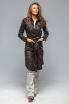 Mala 4 Pocket Leather Coat In Dk. Taupe | Ladies - Outerwear - Leather | Roncarati