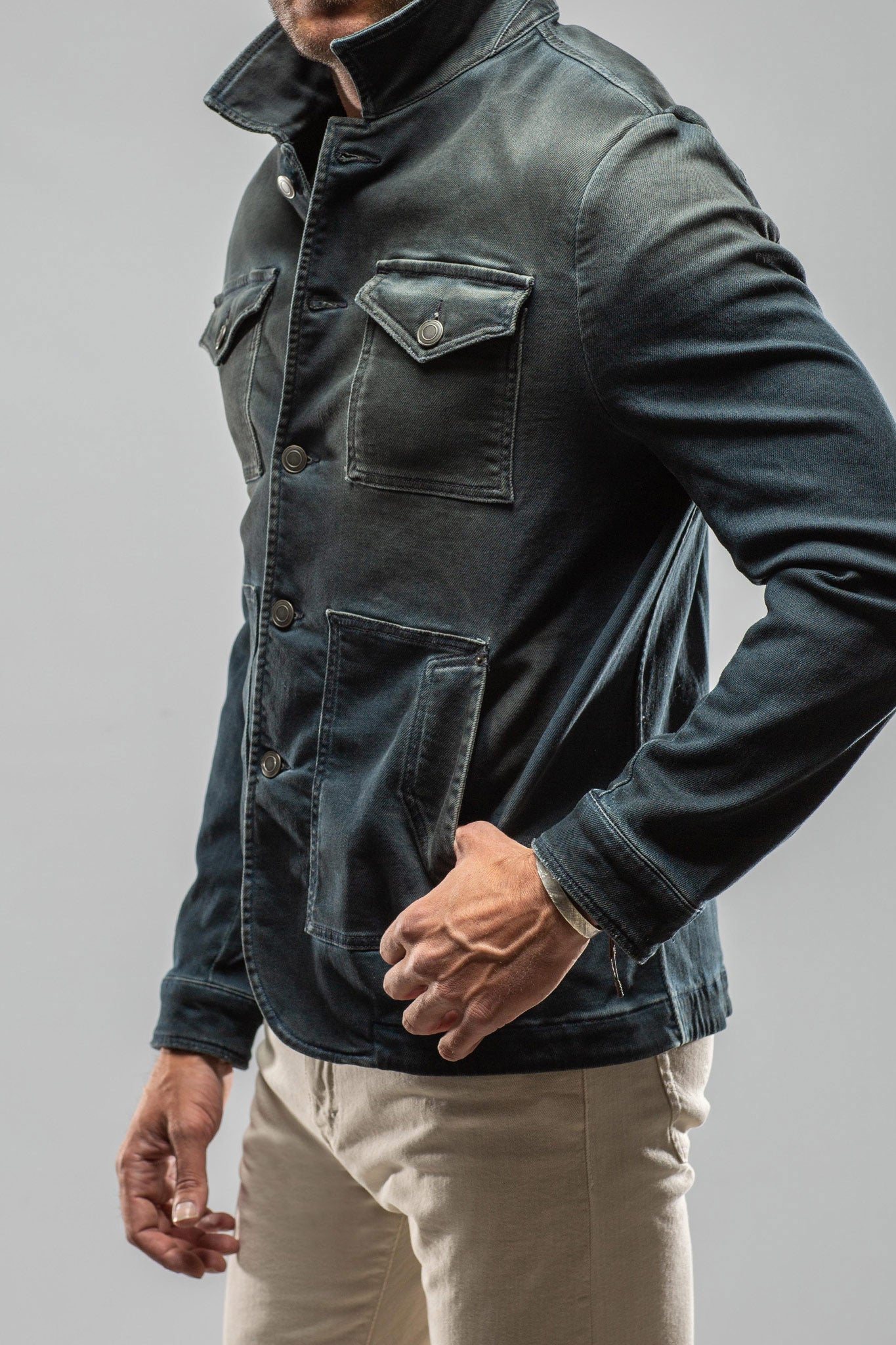 Chase Jacket In Anthracite | Mens - Outerwear - Cloth | Axels Premium Denim