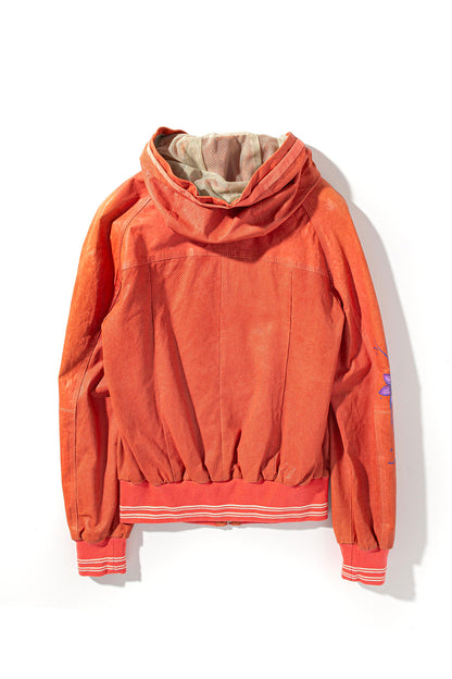 Laura Perforated Leather Hoody