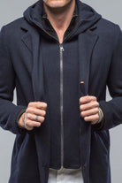 Leon II Wool Jacket in Navy | Mens - Outerwear - Cloth | Gimo's