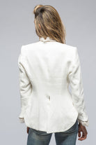 Daria Jacket In White Linen | Ladies - Tailored - Jackets | T.ba