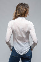 Chantelle Ruffle Front Shirt In White | Ladies - Blouses | European Culture